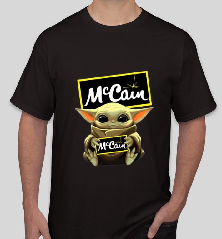 Premium Star Wars Baby Yoda Hug McCain shirt 4 - Premium Star Wars Baby Yoda Hug McCain shirt