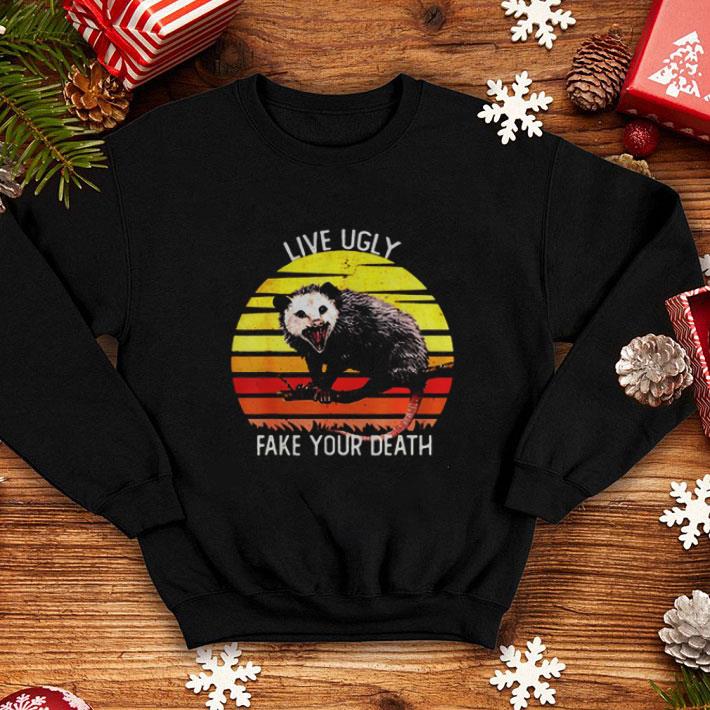 Cheap Live Ugly Fake Your Death Opossum Sunset shirt 4 - Cheap Live Ugly Fake Your Death Opossum Sunset shirt