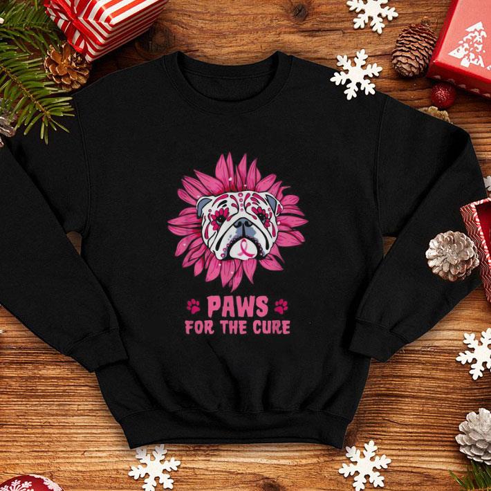 Premium Bulldog paws for the cure Breast Cancer Awareness shirt Premium Bulldog paws for the cure Breast Cancer Awareness shirt 4 - Premium Bulldog paws for the cure Breast Cancer Awareness shirt