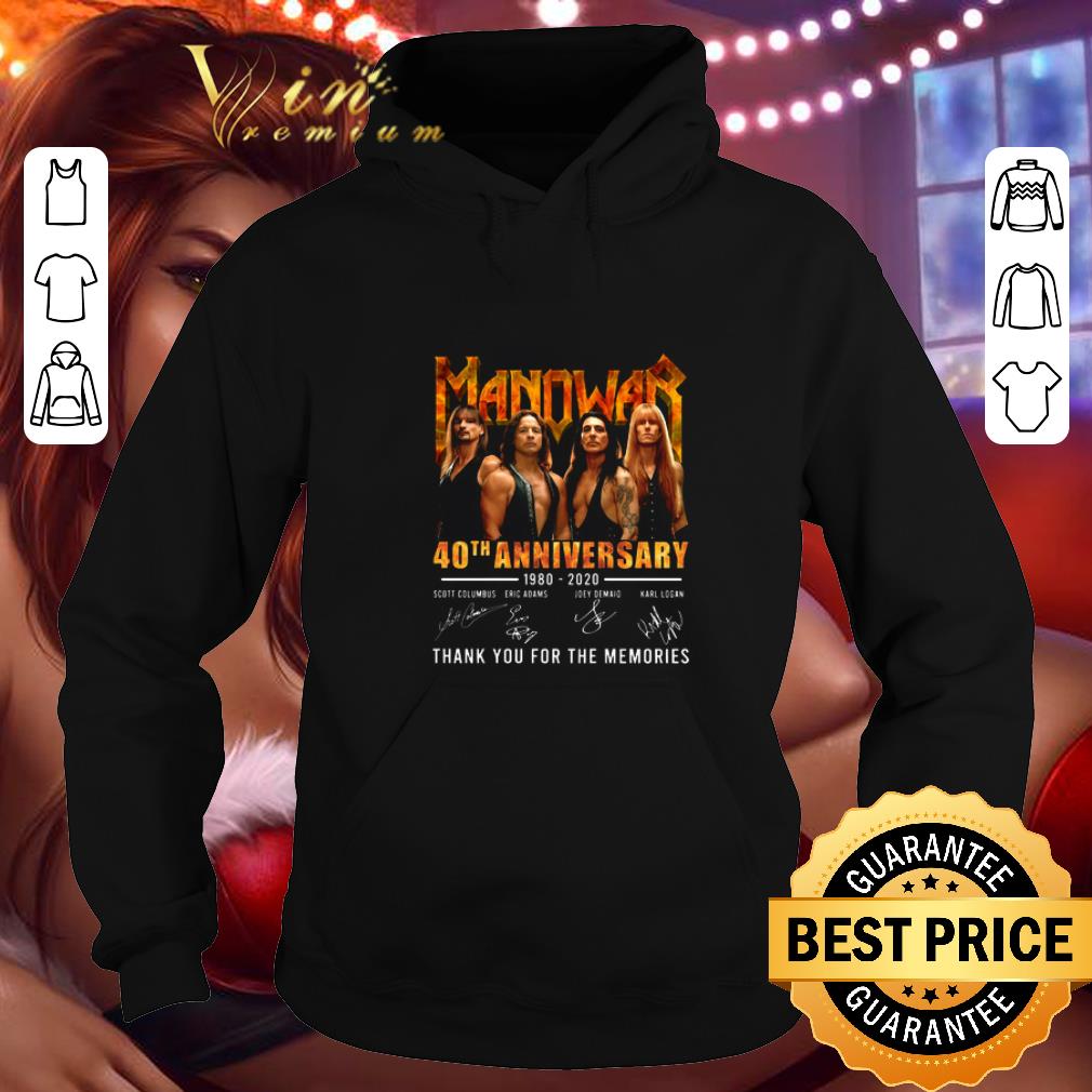Premium Manowar 40th anniversary 1980 2020 signatures shirt 4 - Premium Manowar 40th anniversary 1980-2020 signatures shirt