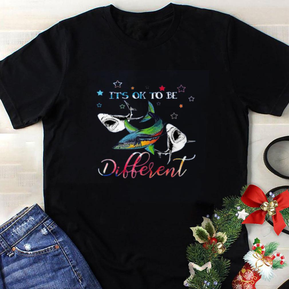 Premium Sharks It s Ok To Be Different shirt 1 - Premium Sharks It’s Ok To Be Different shirt