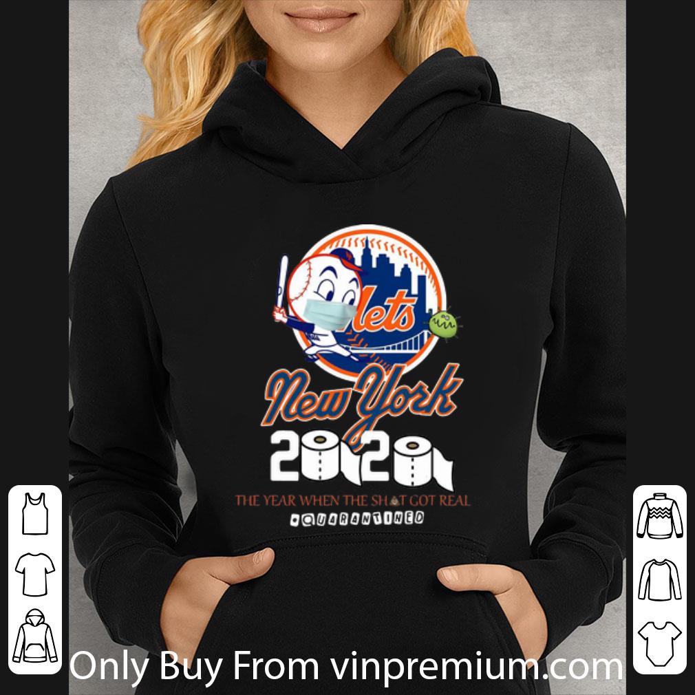Awesome New York Mets Mask 2020 The Year When Shit Got Real Quarantined shirt 4 - Awesome New York Mets Mask 2020 The Year When Shit Got Real #Quarantined shirt