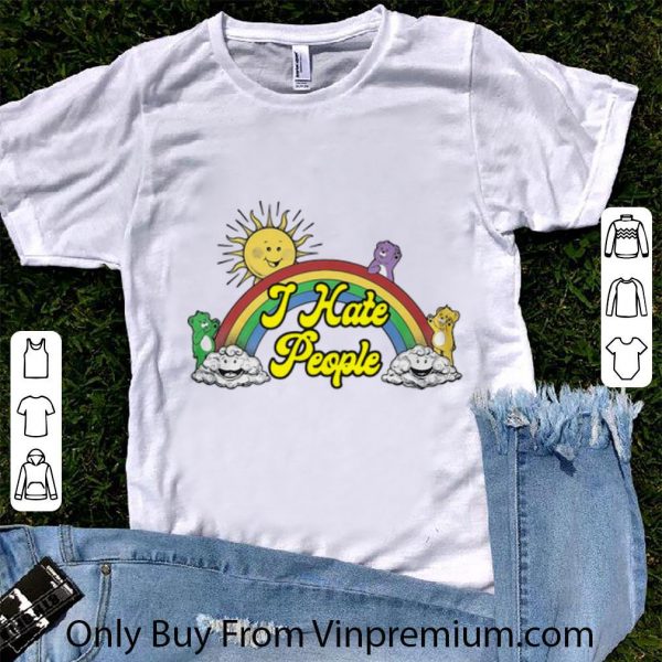 Great Bear Rainbow I Hate People shirt