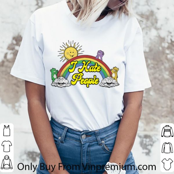 Great Bear Rainbow I Hate People shirt