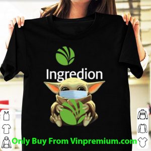 Great Star Wars Baby Yoda Face Mask Hug Ingredion Covid-19 shirt