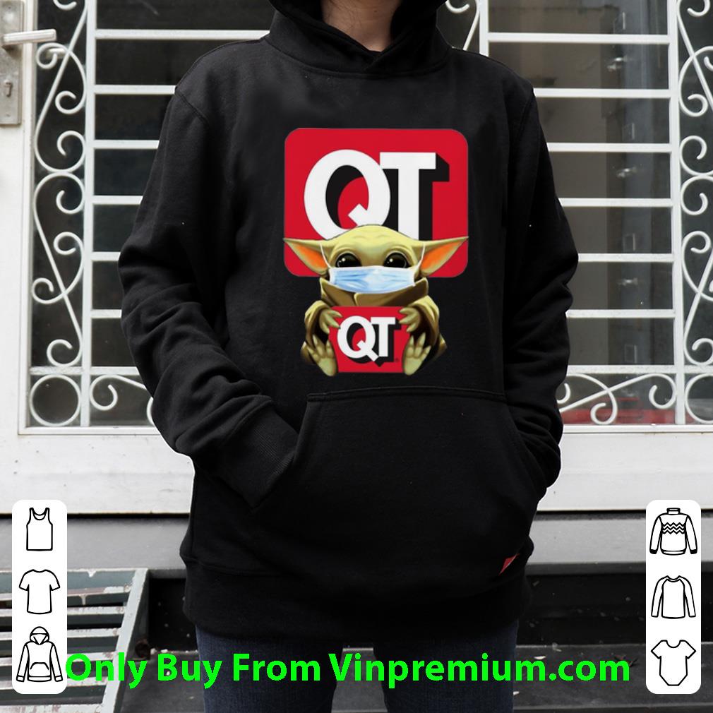 Hot Star Wars Baby Yoda Face Mask Hug Quiktrip shirt 4 - Hot Star Wars Baby Yoda Face Mask Hug Quiktrip shirt