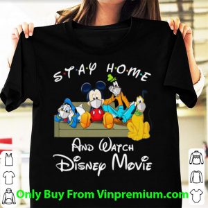 Hot Stay Home And Watch Disney Movies Mask Covid-19 shirt