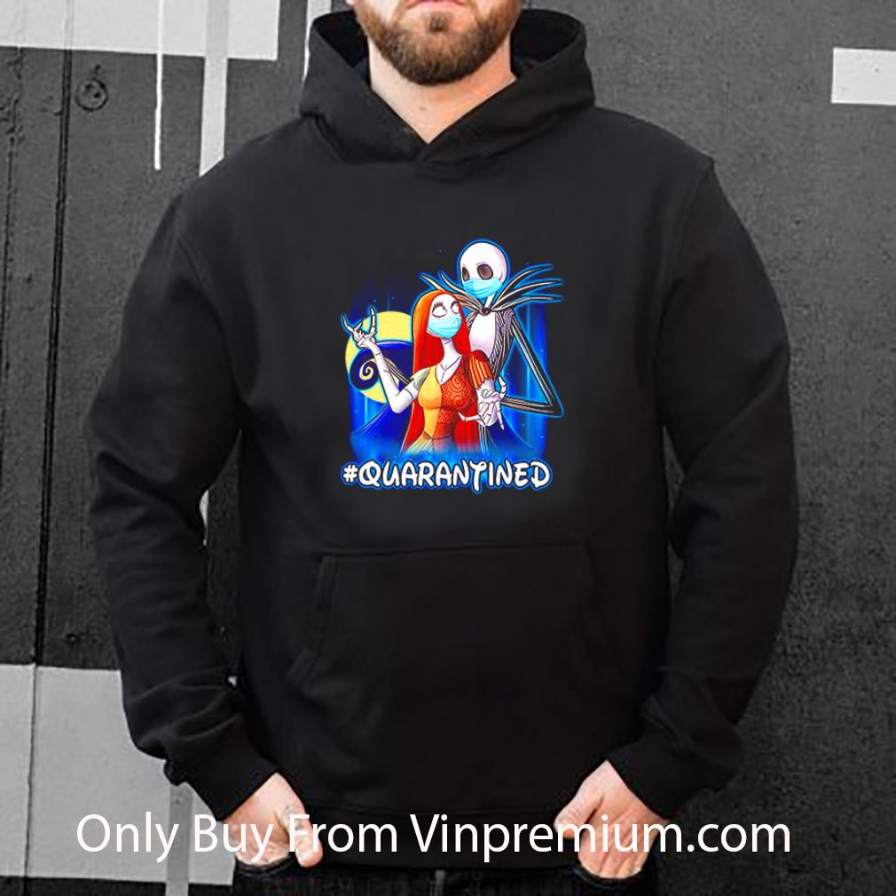 Nice Jack Skellington And Sally Mask Quarantined Covid 19 shirt 4 - Nice Jack Skellington And Sally Mask #Quarantined Covid-19 shirt