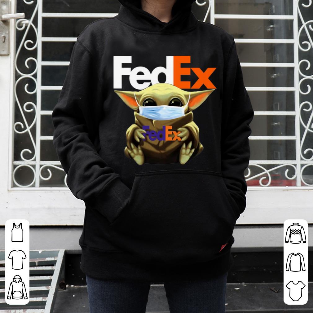 Premium Star Wars Baby Yoda Mask Hug FedEx Covid 19 shirt 4 - Premium Star Wars Baby Yoda Mask Hug FedEx Covid-19 shirt