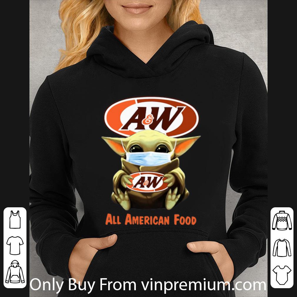 Pretty Star Wars Baby Yoda Mask Hug AW All American Food Covid 19 shirt 4 1 - Pretty Star Wars Baby Yoda Mask Hug AW All American Food Covid-19 shirt