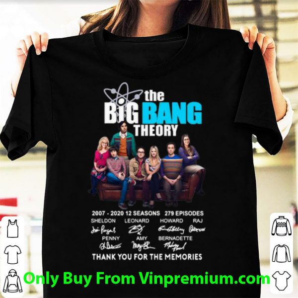 The Bigbang Theory Thank You For The Memories Signatures Shirt