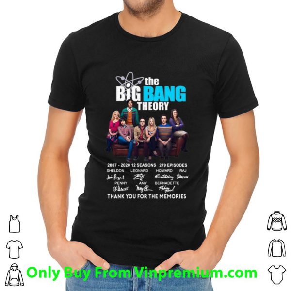 The Bigbang Theory Thank You For The Memories Signatures Shirt