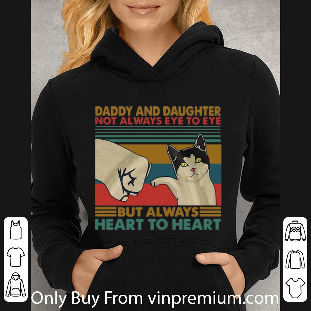 10e82c3e top vintage cat daddy and daughter always heart to heart father s day shirt 4 - Top Vintage Cat Daddy And Daughter Always Heart To Heart Father's Day shirt