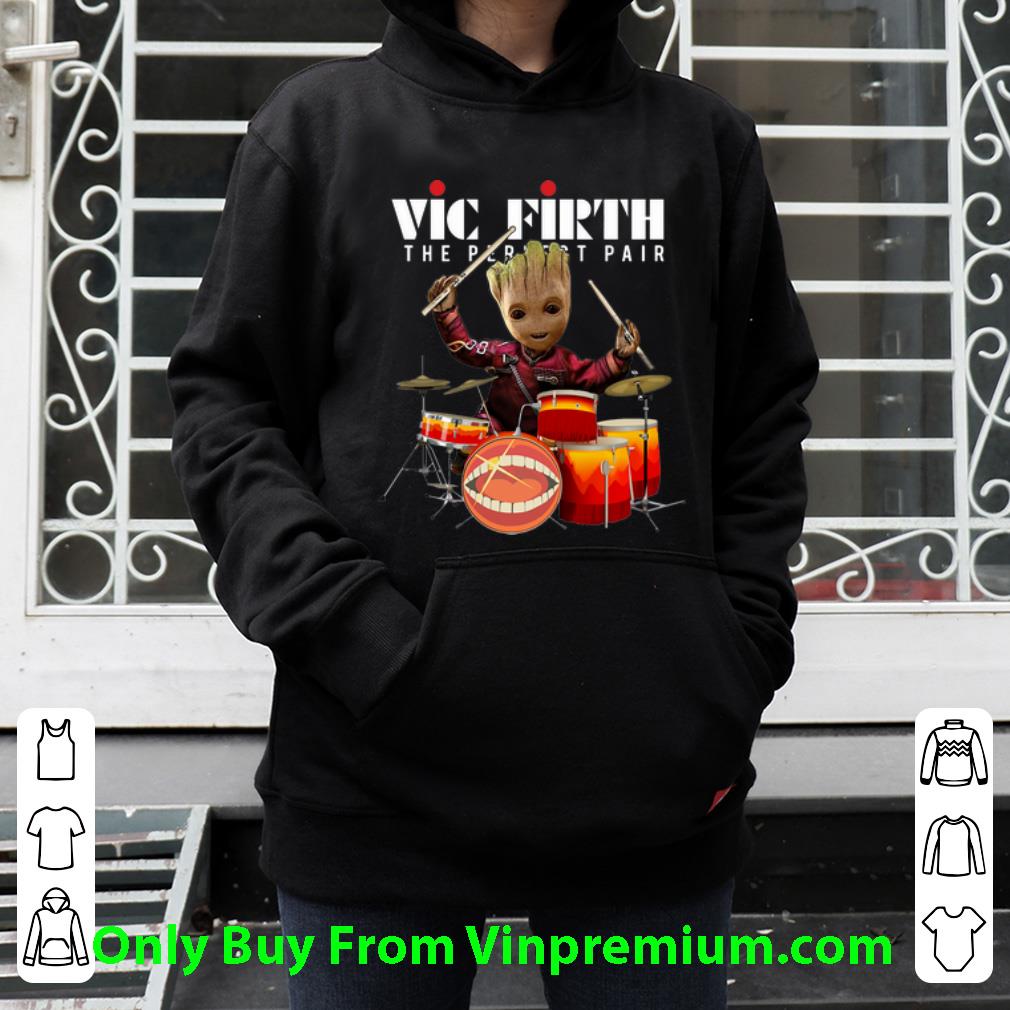 25315ce3 premium vic firth the perfect pair baby groot show animal playing drum shirt 4 - Premium Vic Firth The Perfect Pair Baby Groot Show Animal Playing Drum shirt