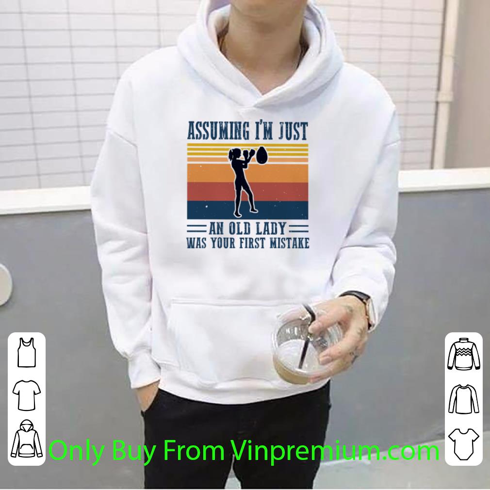 6c0558eb hot vintage boxing girl assuming i m just an old lady was your first mistake shirt 4 - Hot Vintage Boxing Girl Assuming I’m Just An Old Lady Was Your First Mistake shirt