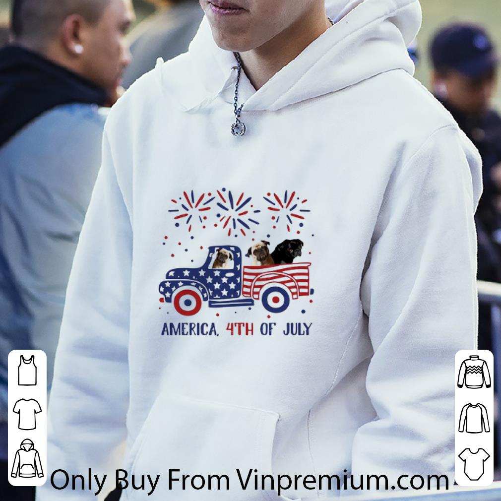 9d5b6d9e pretty bulldog and truck american flag independence day shirt 4 - Pretty Bulldog And Truck American Flag Independence Day shirt