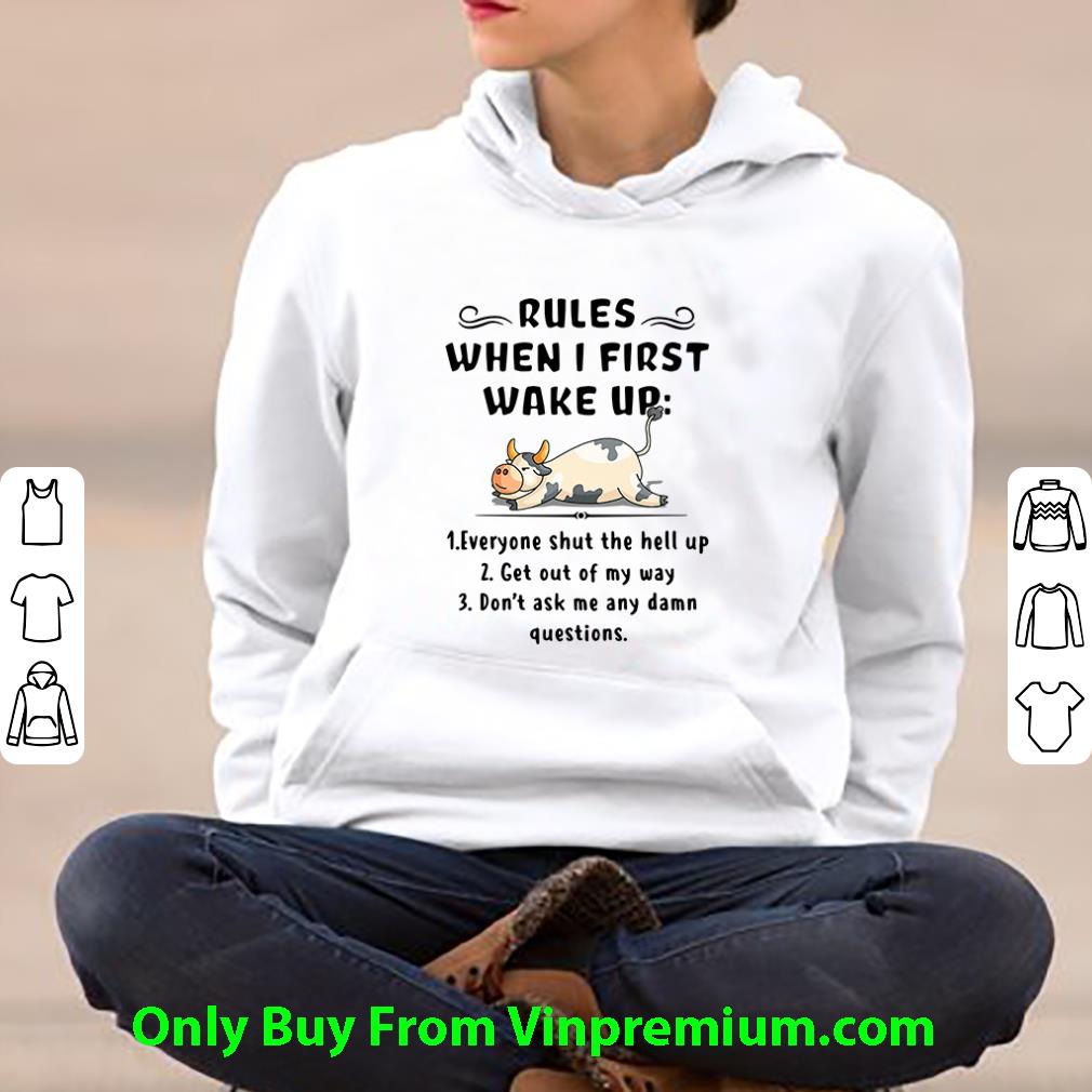 Official Heifer Rules When I First Wake Up Everyone Shut The Hell Up shirt 4 - Official Heifer Rules When I First Wake Up Everyone Shut The Hell Up shirt