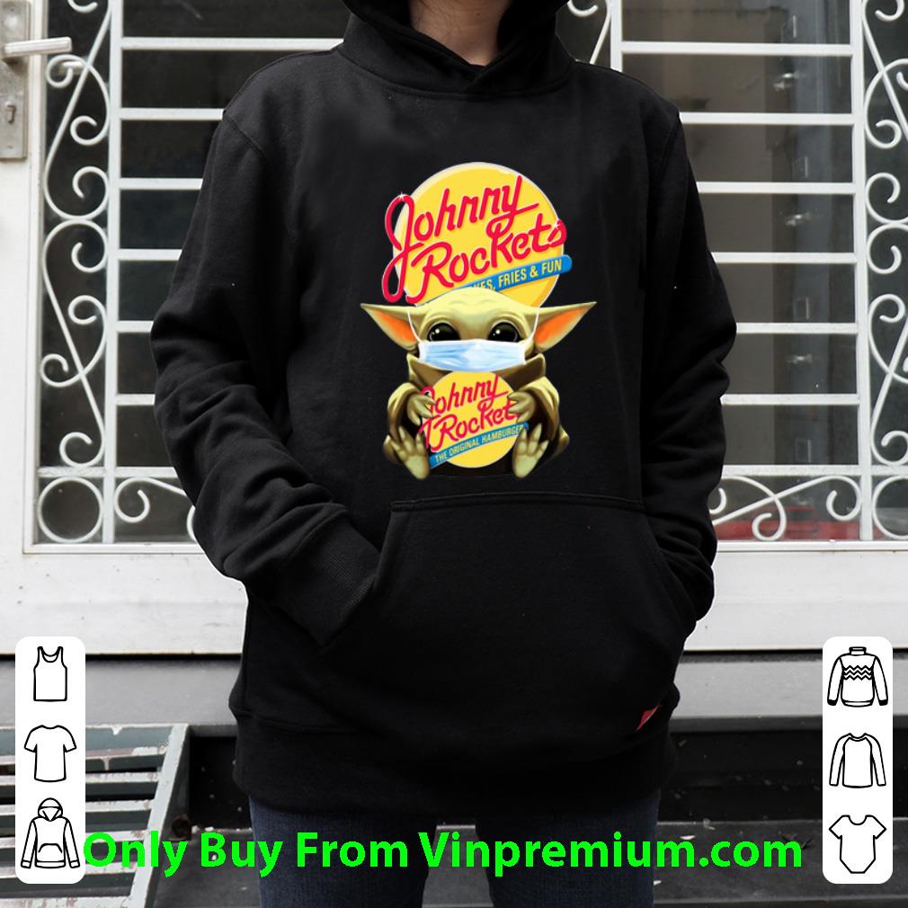 Official Star Wars Baby Yoda Mask Johnny Rockets Covid 19 shirt 4 - Official Star Wars Baby Yoda Mask Johnny Rockets Covid-19 shirt