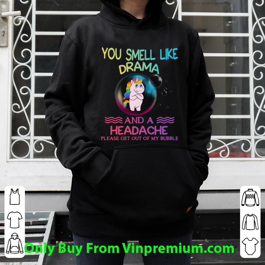 dcce4a5a official unicorn you smell like drama and a headache shirt 4 - Official Unicorn You Smell Like Drama And A Headache shirt