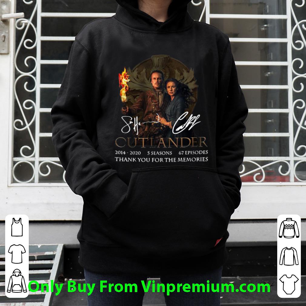 ea3d1e0a original outlander 2014 2020 thank you for the memories signatures shirt 4 - Original Outlander 2014-2020 Thank You For The Memories Signatures shirt