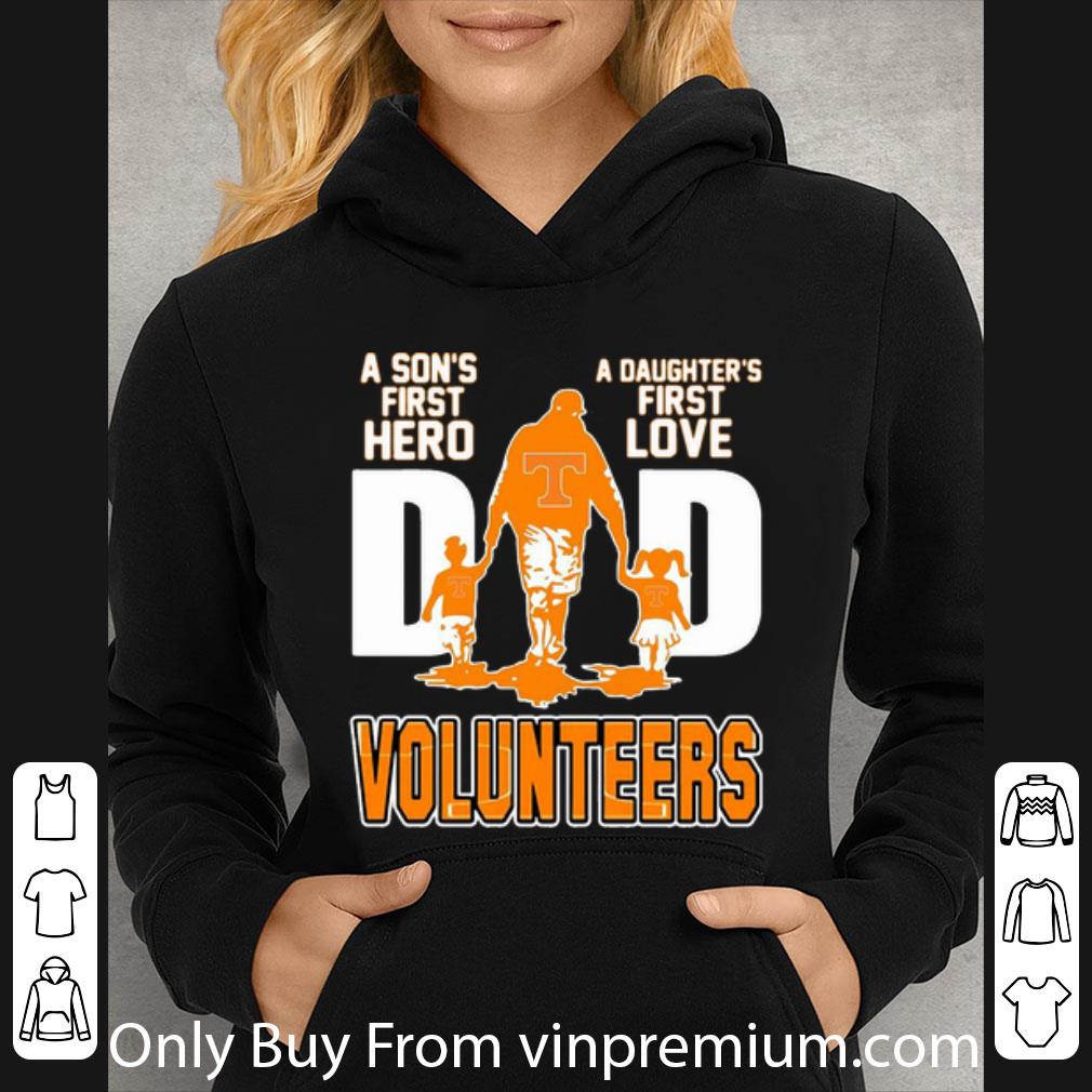 f20c499c hot dad a son s first hero a daughter s first love tennessee volunteers shirt 4 - Hot Dad A Son's First Hero A Daughter's First Love Tennessee Volunteers shirt