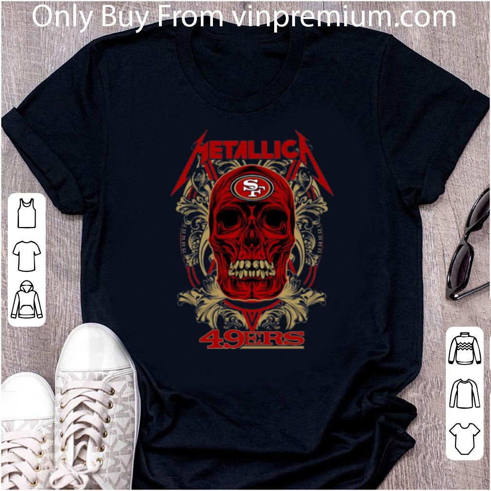 Great Skull Metallica San Francisco 49ers shirt