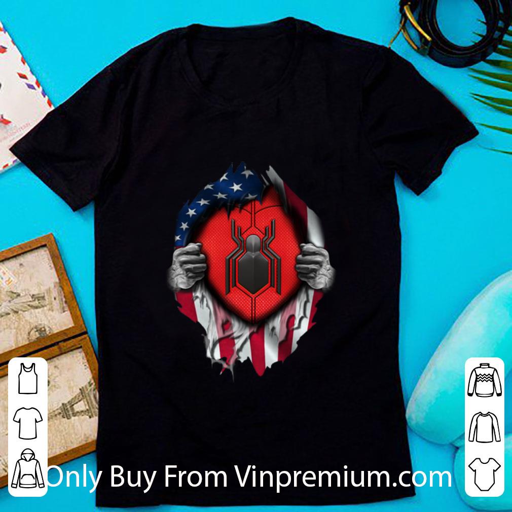 Premium Spider Man Far From Home American Flag shirt