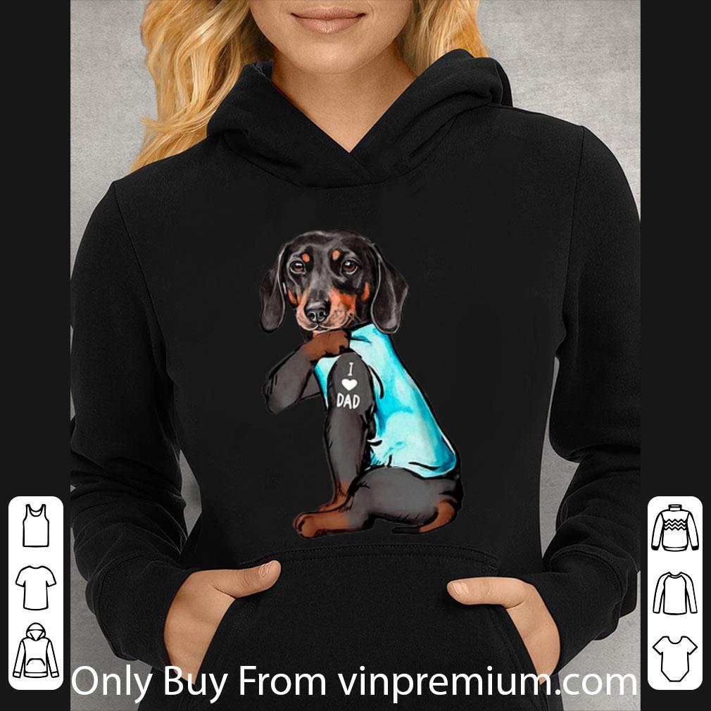 1977fd76 premium dachshund tattoos i love dad happy father s day shirt 4 - Premium Dachshund Tattoos I Love Dad Happy Father's Day shirt
