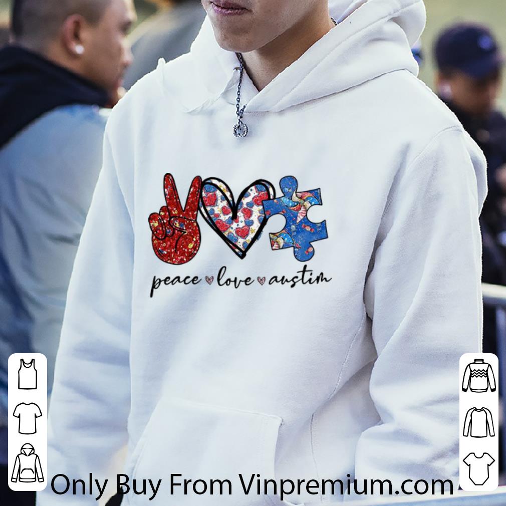 239e7ecf great peace love autism shirt 4 - Great Peace Love Autism shirt