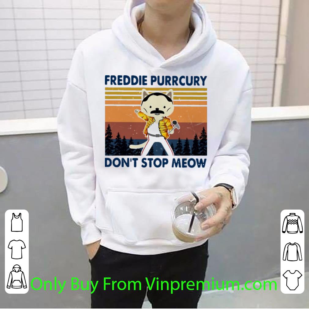 4c48259c original vintage cat freddie purrcury don t stop meow shirt 4 - Original Vintage Cat Freddie Purrcury Don’t Stop Meow shirt