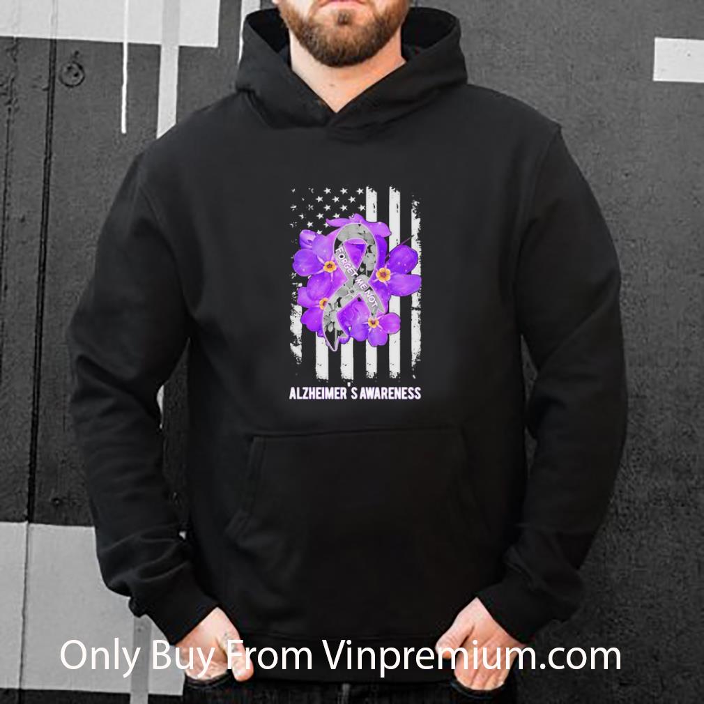 68518c47 nice forget me not alzheimer s awareness flowers american flag shirt 4 - Nice Forget Me Not Alzheimer’s Awareness Flowers American Flag shirt