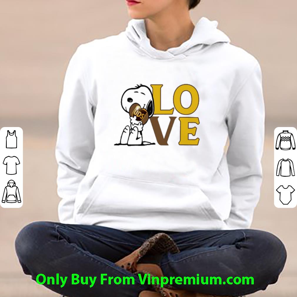 7f77e09c top snoopy hug heart love united parcel service shirt 4 - Top Snoopy Hug Heart Love United Parcel Service shirt
