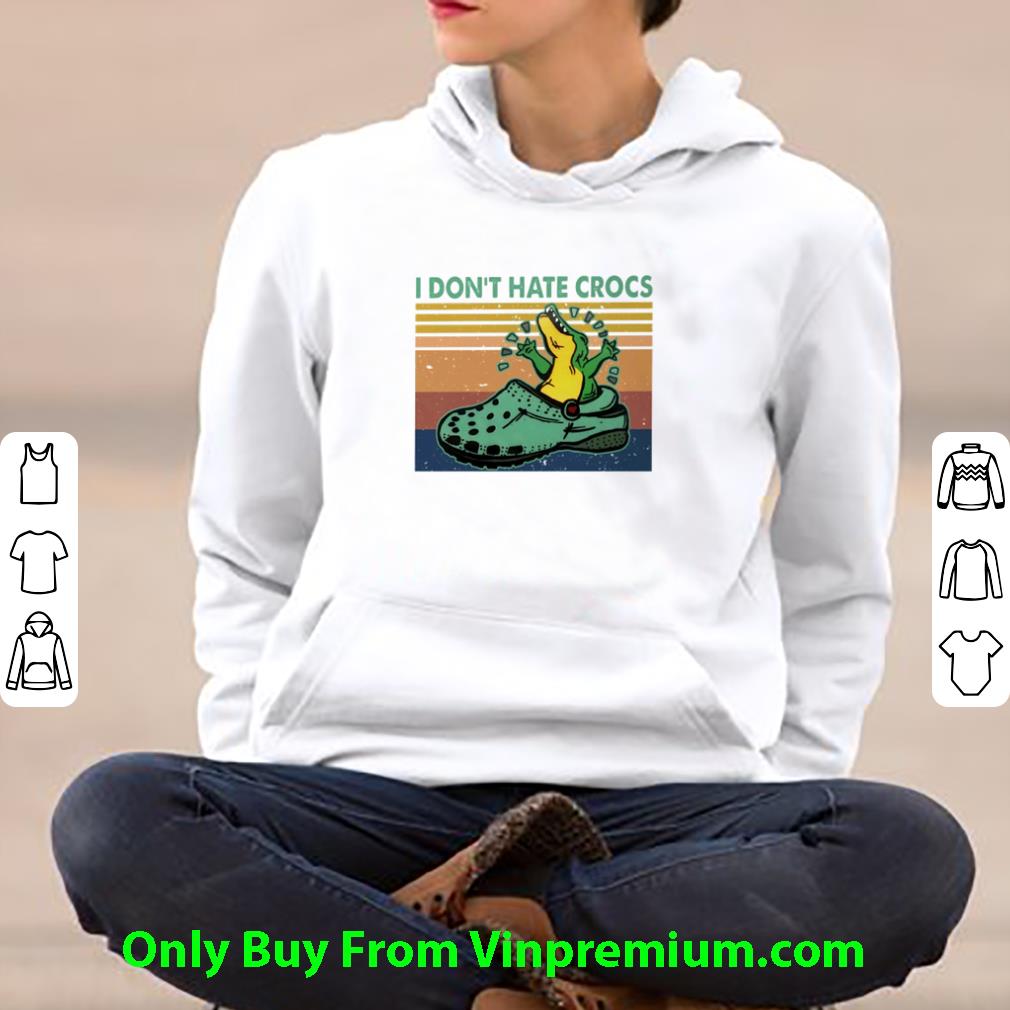 92ac31e4 pretty vintage crocodile i don t hate crocs shirt 4 - Pretty Vintage Crocodile I Don’t Hate Crocs shirt