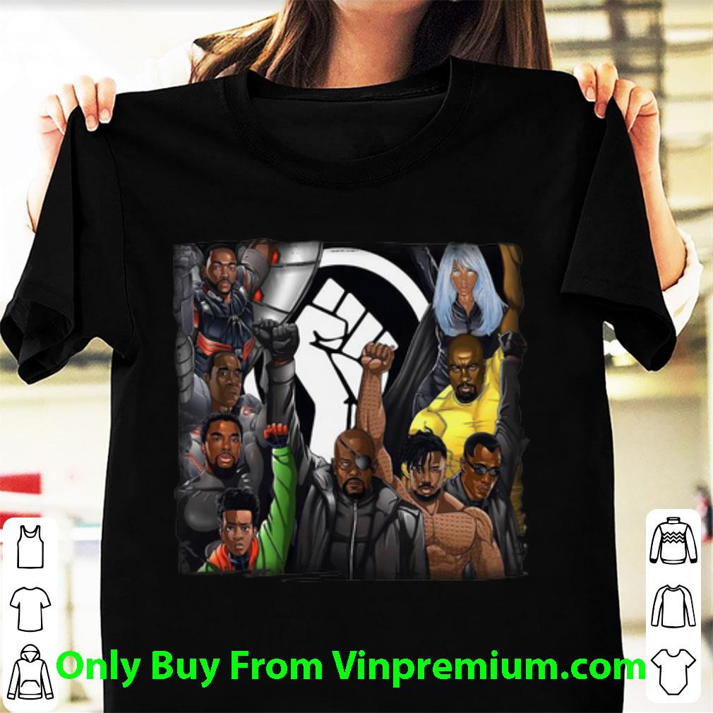 Nice Black Super Herois Appreciation 2020 Strong Hand shirt