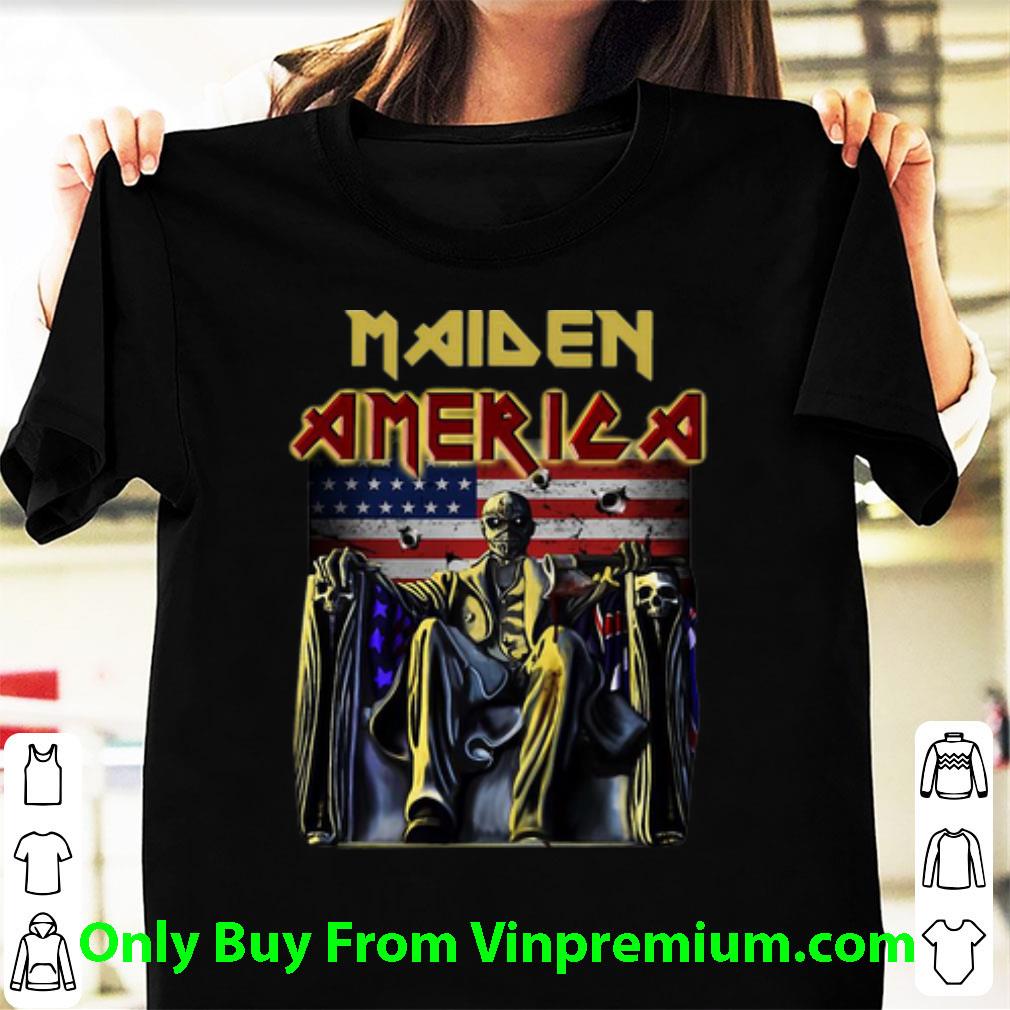 Great Iron Maiden America American Flag shirt