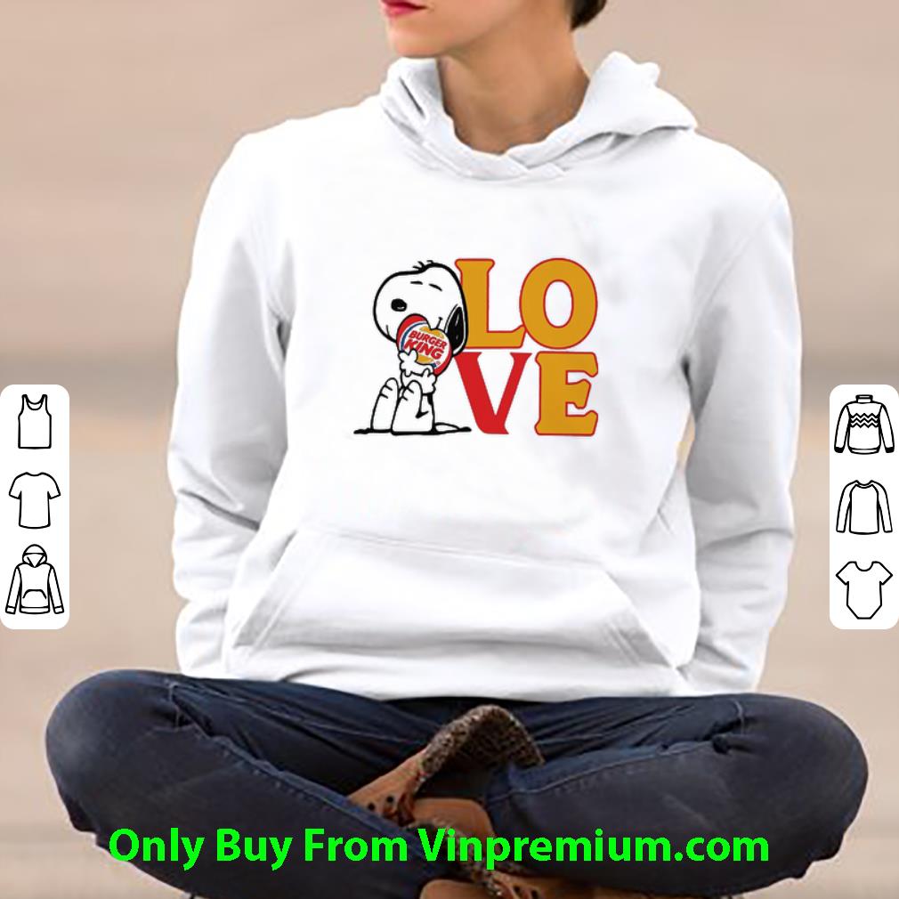 cb4db049 hot snoopy hug heart love burger king shirt 4 - Hot Snoopy Hug Heart Love Burger King shirt