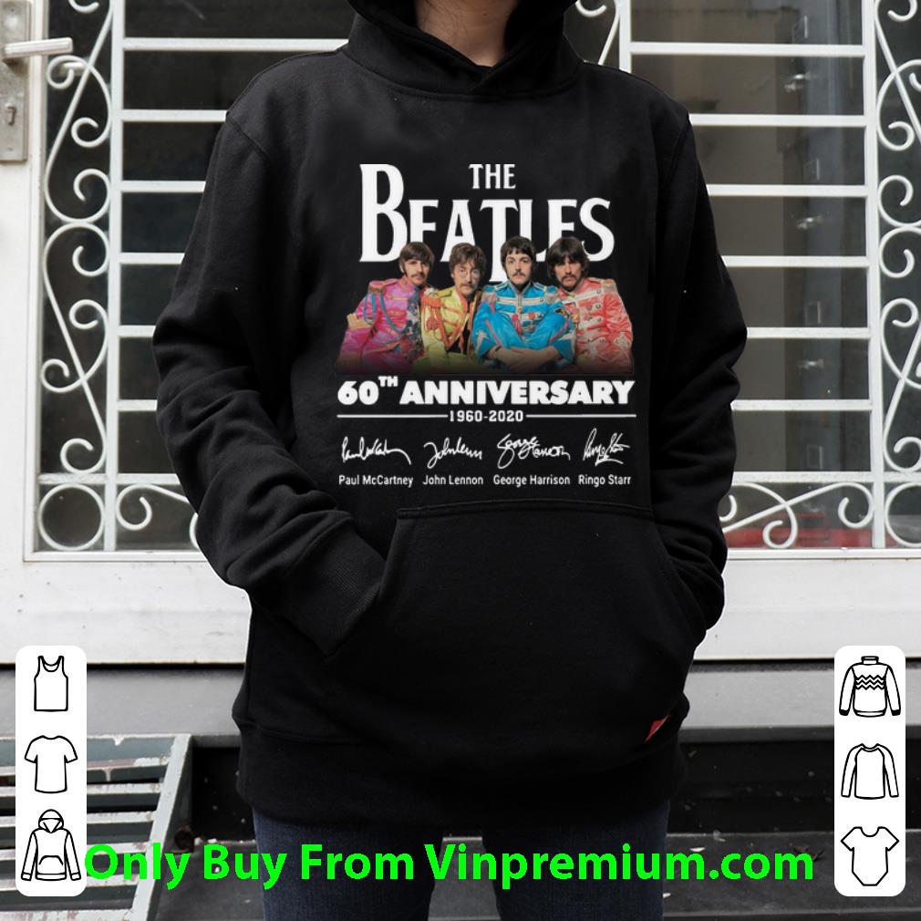 d3c38366 hot the beatles 60th anniversary 1960 2020 signatures shirt 4 - Hot The Beatles 60th Anniversary 1960-2020 Signatures shirt