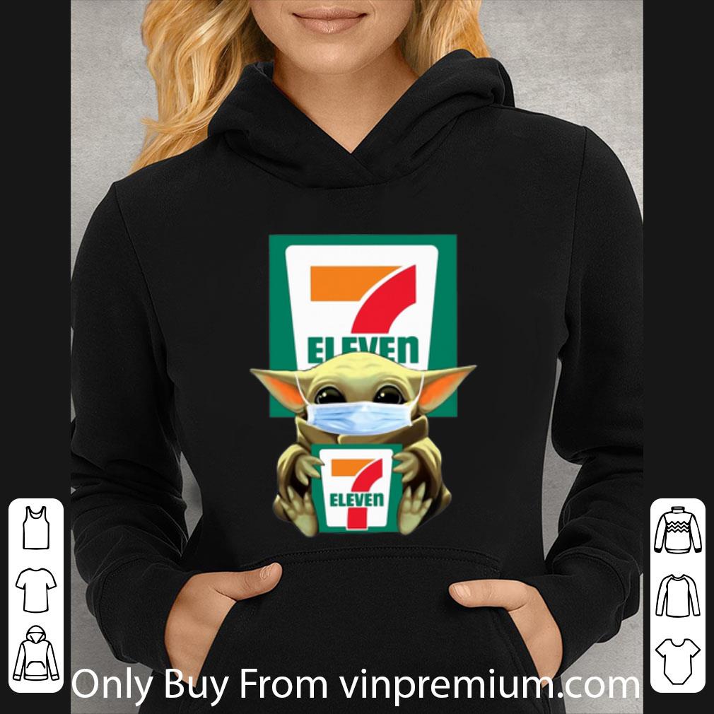 dfc27e20 pretty star wars baby yoda face mask hug 7 eleven shirt 4 - Pretty Star Wars Baby Yoda Face Mask Hug 7-Eleven shirt