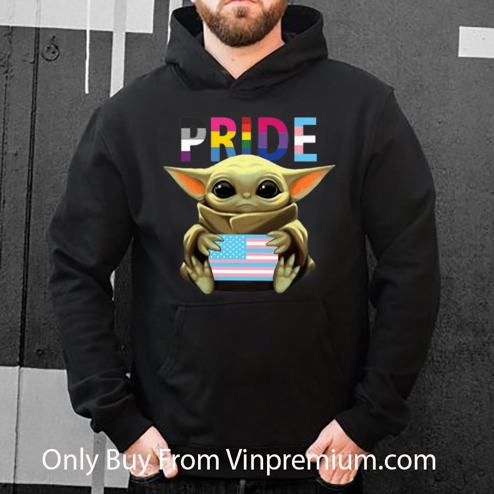 f133681b top pride baby yoda hug lgbt american flag shirt 4 - Top Pride Baby Yoda Hug LGBT American Flag shirt