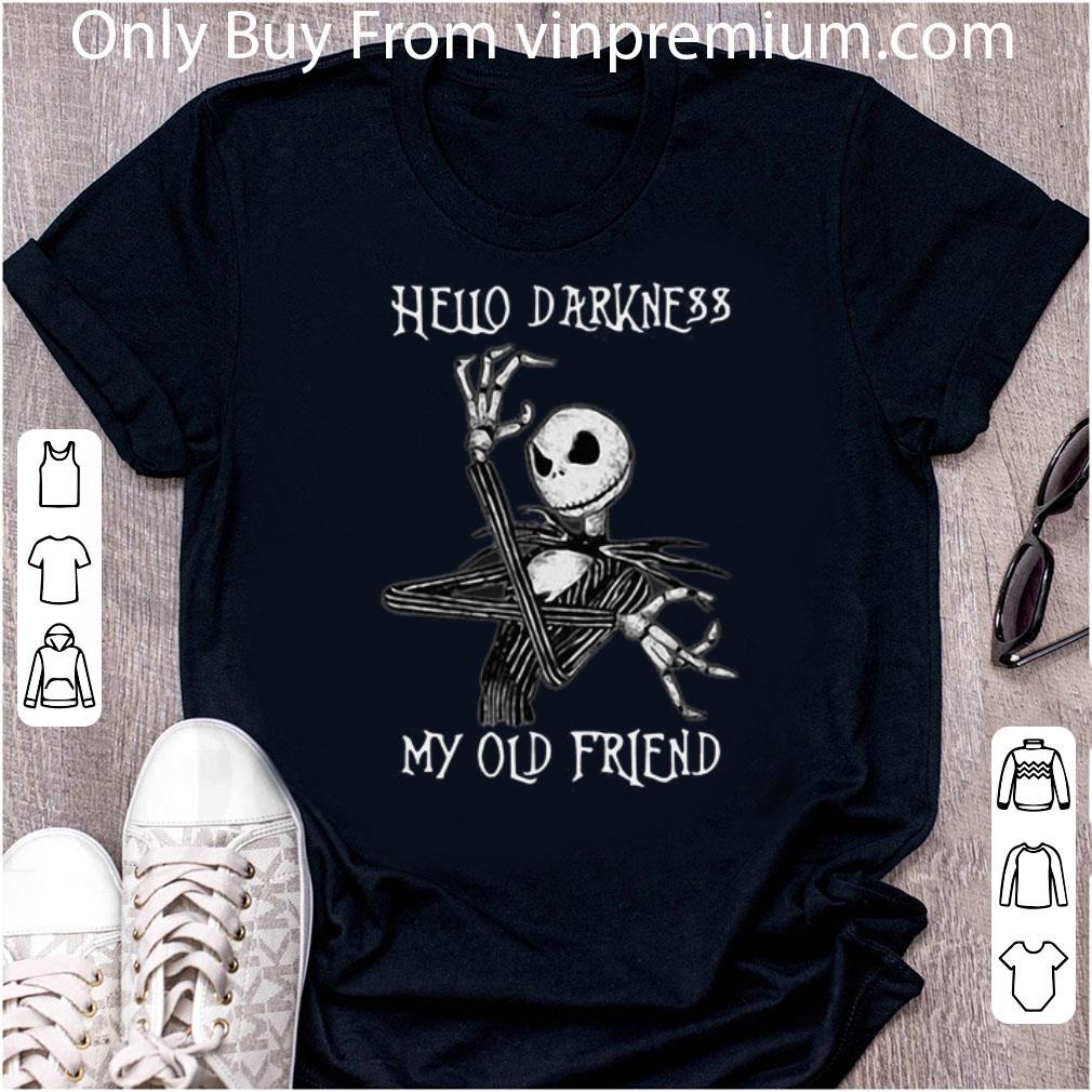 Awesome Jack Skellington Hello Darkness My Old Friend shirt