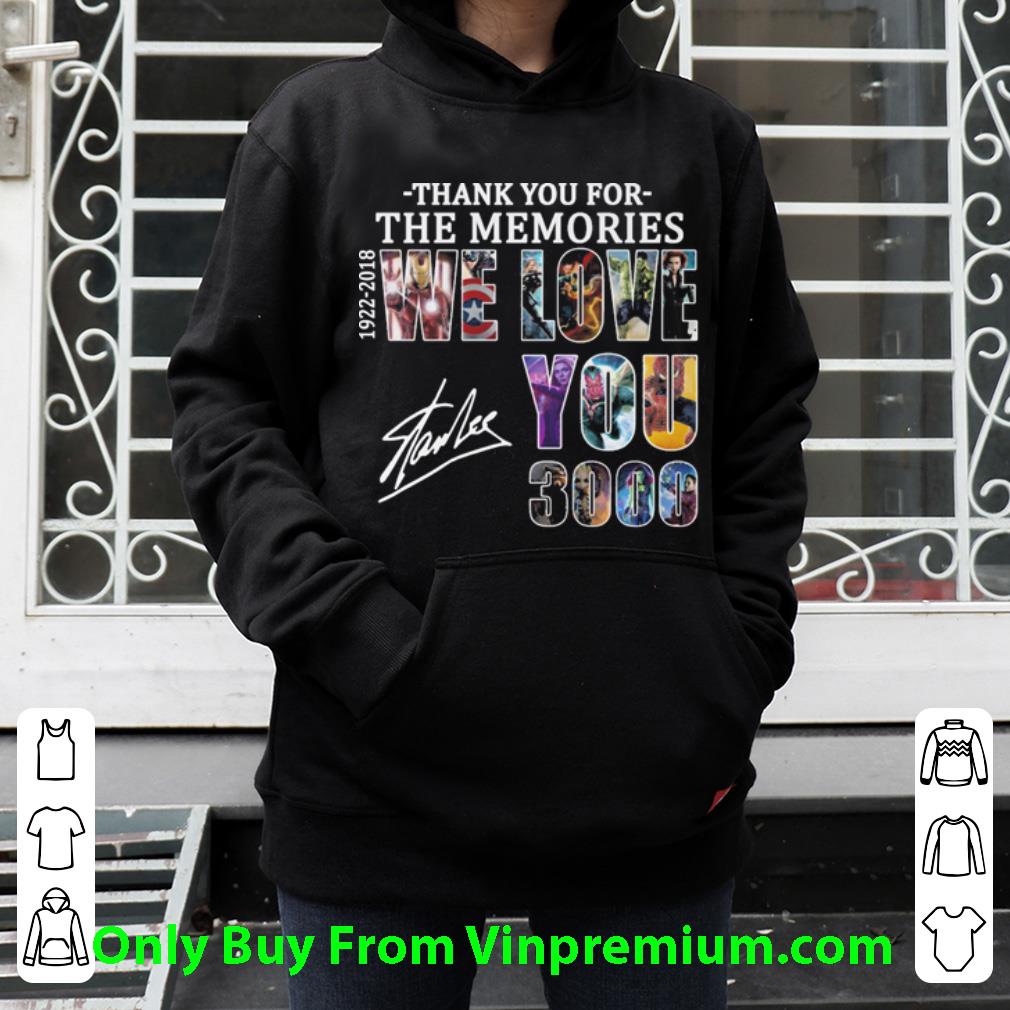 4916938b awesome stan lee thank you for the memories 1922 2018 we love you 3000 shirt 4 - Awesome Stan Lee Thank You For The Memories 1922-2018 We Love You 3000 shirt