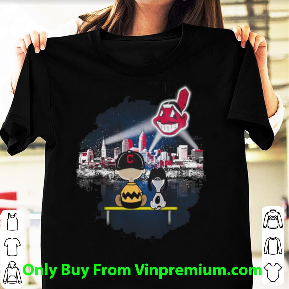 Top Snoopy And Charlie Brown Cleveland Indians shirt