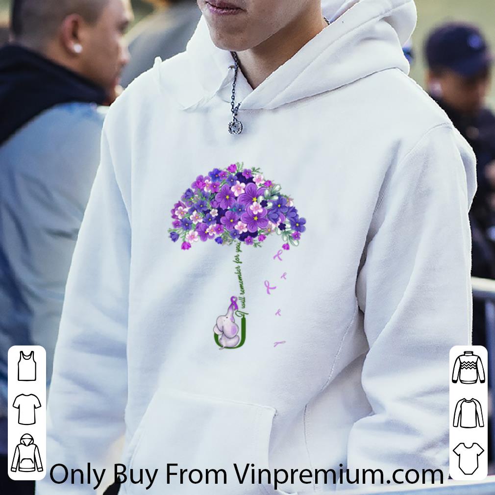 65940806 original elephant flower i will remenber for you alzheimer s awareness shirt 4 - Original Elephant Flower I Will Remenber For You Alzheimer’s Awareness shirt