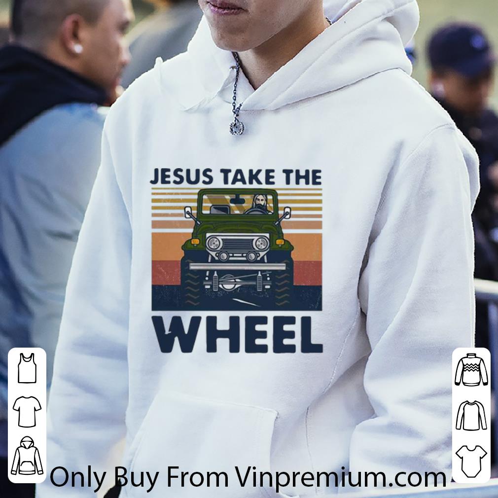 6dc5f7b5 nice vintage jesus take the wheel shirt 4 - Nice Vintage Jesus Take The Wheel shirt