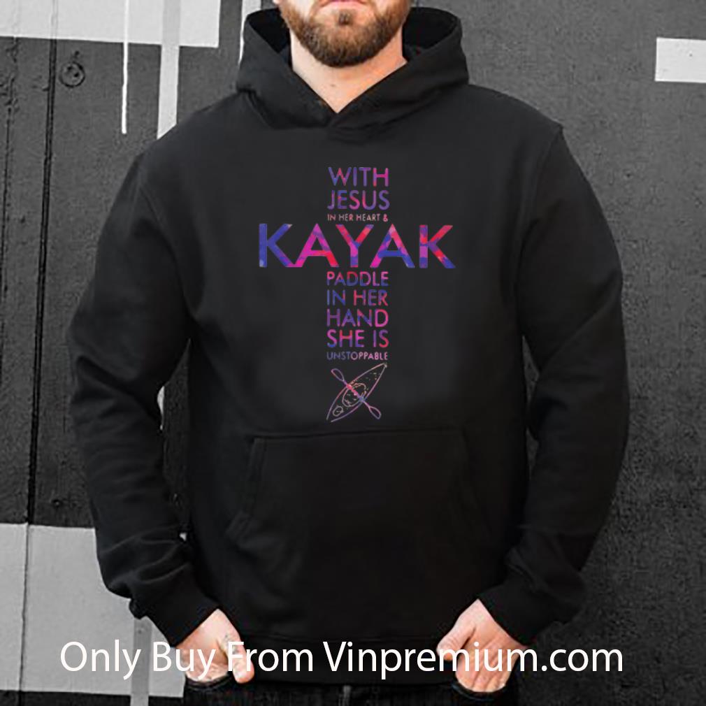 7978c61e hot with jesus in her heart and kayak paddle in her hand she is unstoppable shirt 4 - Hot With Jesus In Her Heart And Kayak Paddle In Her Hand She Is Unstoppable shirt
