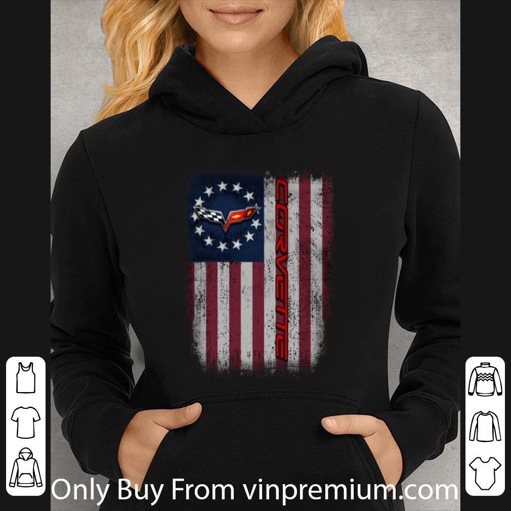 7a5e8818 official chevrolet corvette logo betsy ross flag shirt 4 - Official Chevrolet Corvette Logo Betsy Ross Flag shirt