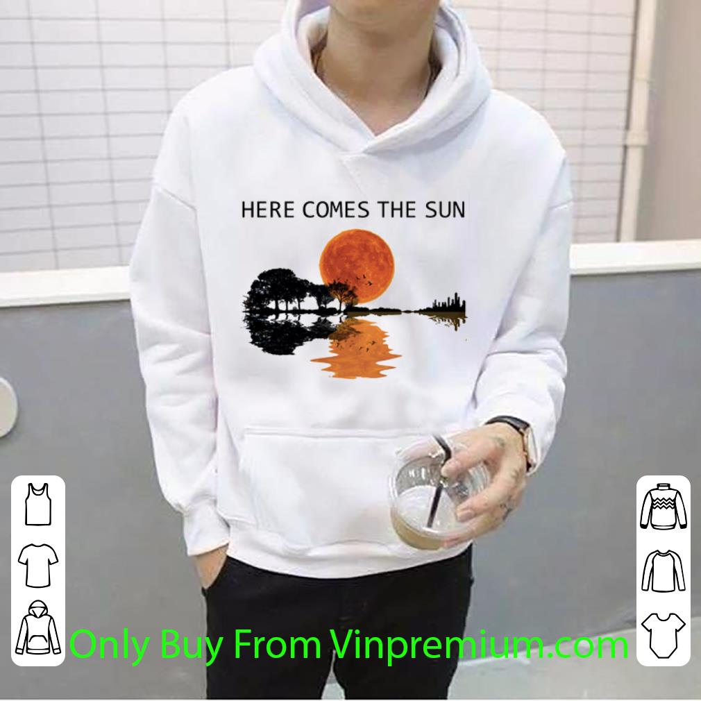 82dbfda4 official guitar lake here comes the sun sunset shirt 4 - Official Guitar Lake Here Comes The Sun Sunset shirt