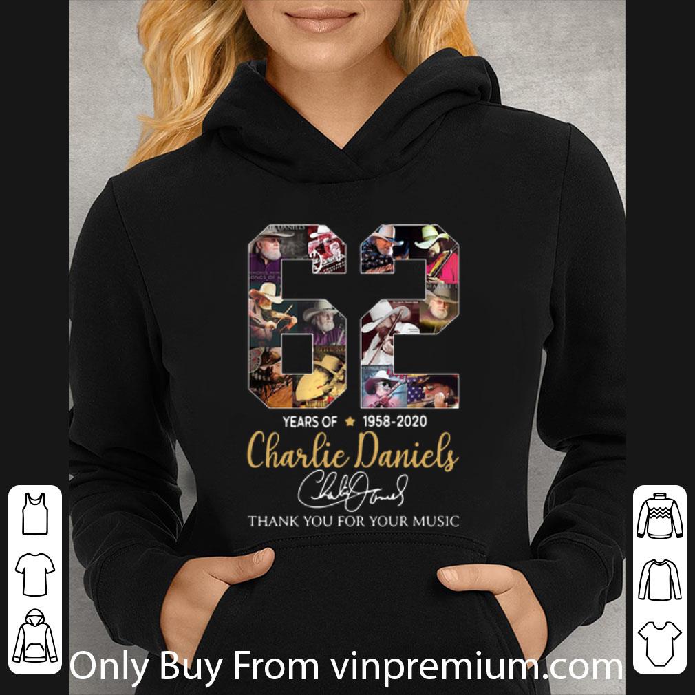 881beba2 premium 62 years of charlie daniels thank you for the memories signature shirt 4 - Premium 62 Years Of Charlie Daniels Thank You For The Memories Signature shirt