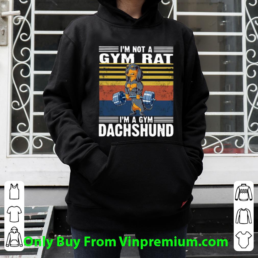 9180baf9 nice vintage i m not a gym rat i m a gym dachshund shirt 4 - Nice Vintage I’m Not A Gym Rat I’m A Gym Dachshund shirt
