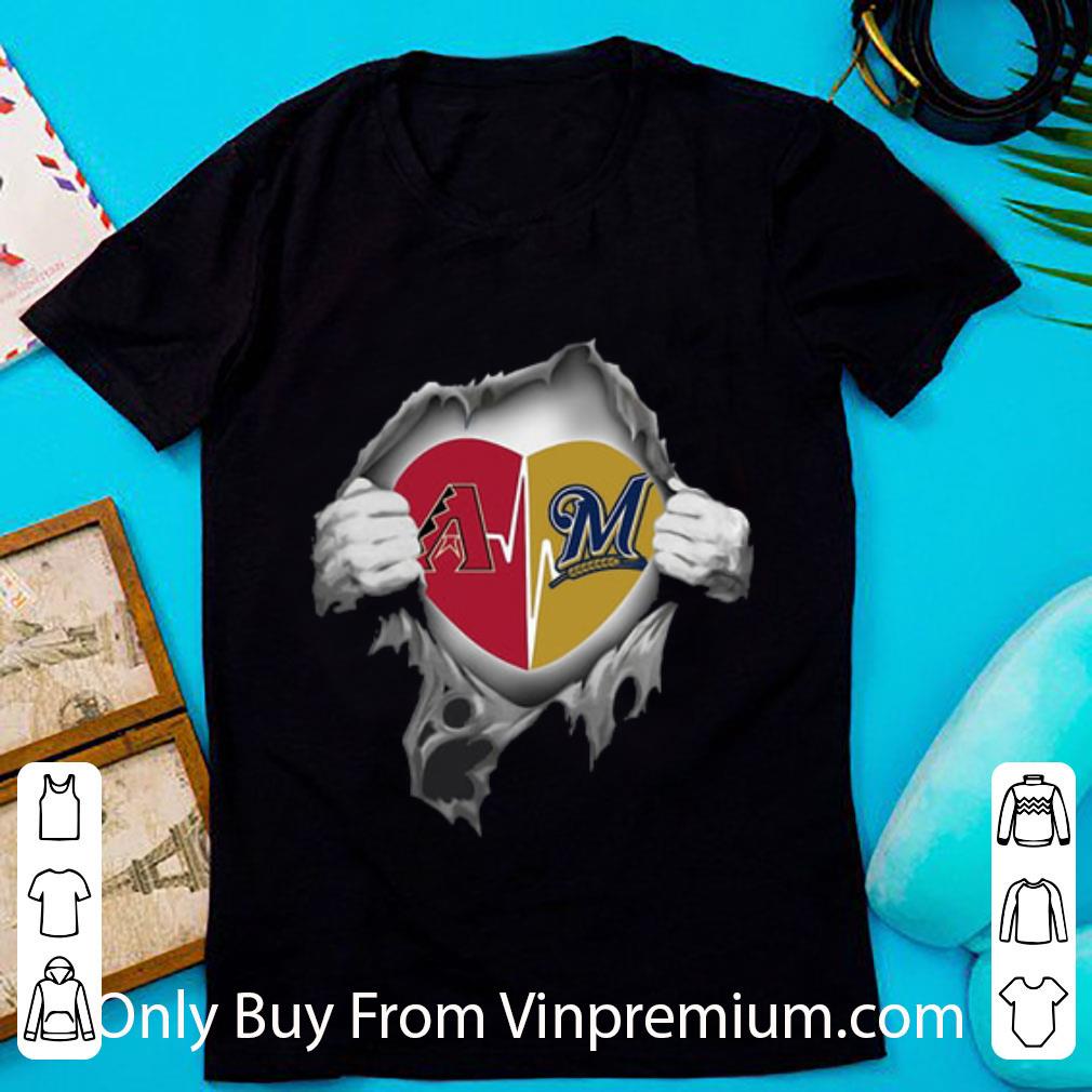 Original Arizona Diamondbacks Blood Inside Me Milwaukee Brewers shirt